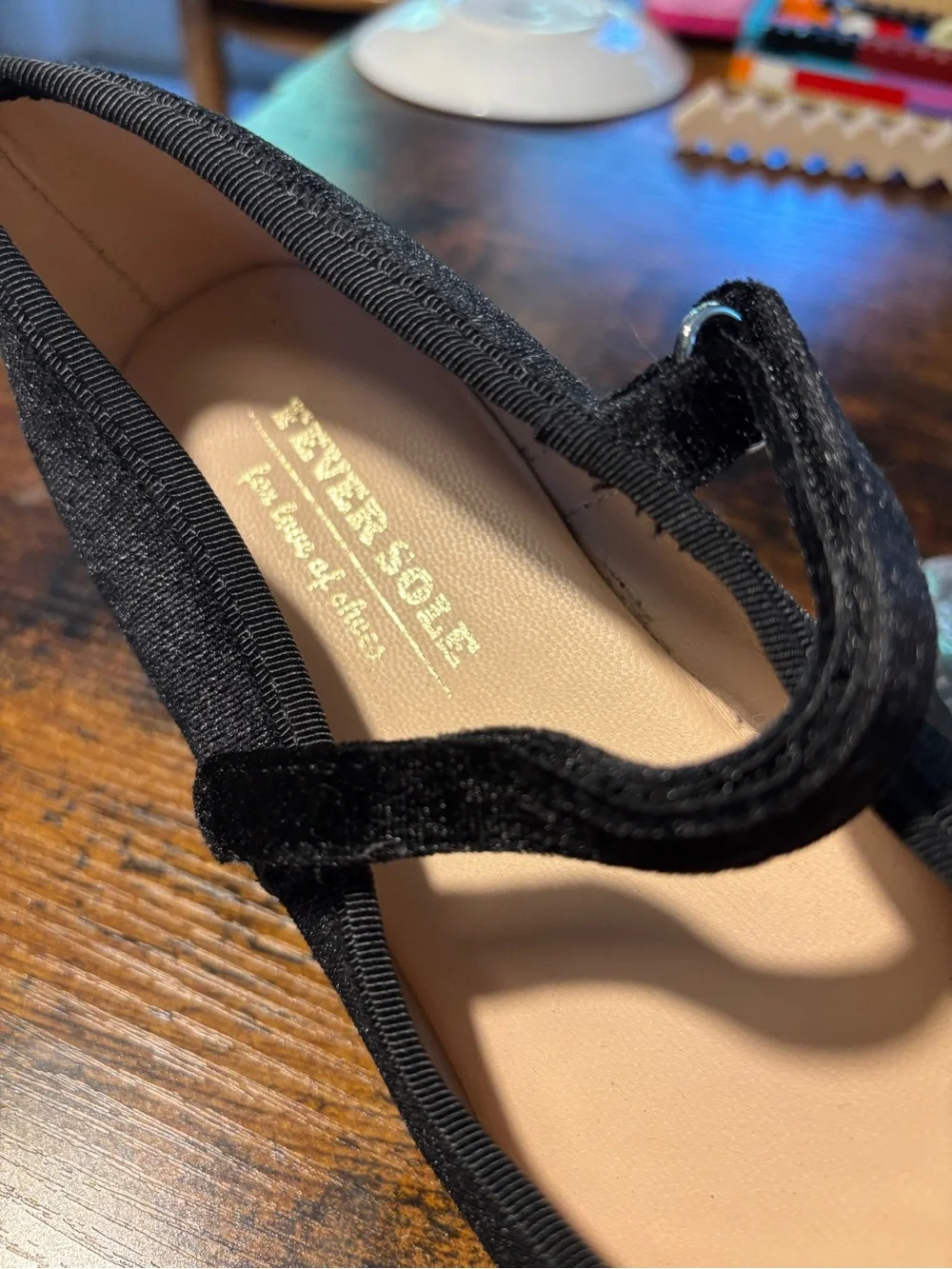 Black Mary Jane Flats Girls 3.5 NWOT Fever Sole